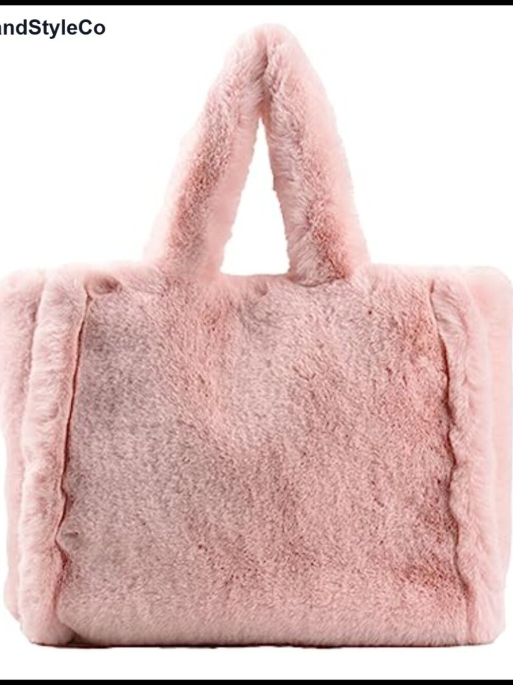 Faux Fur Tote Bag Fluffy Large Shoulder Handbag Furry Clutch